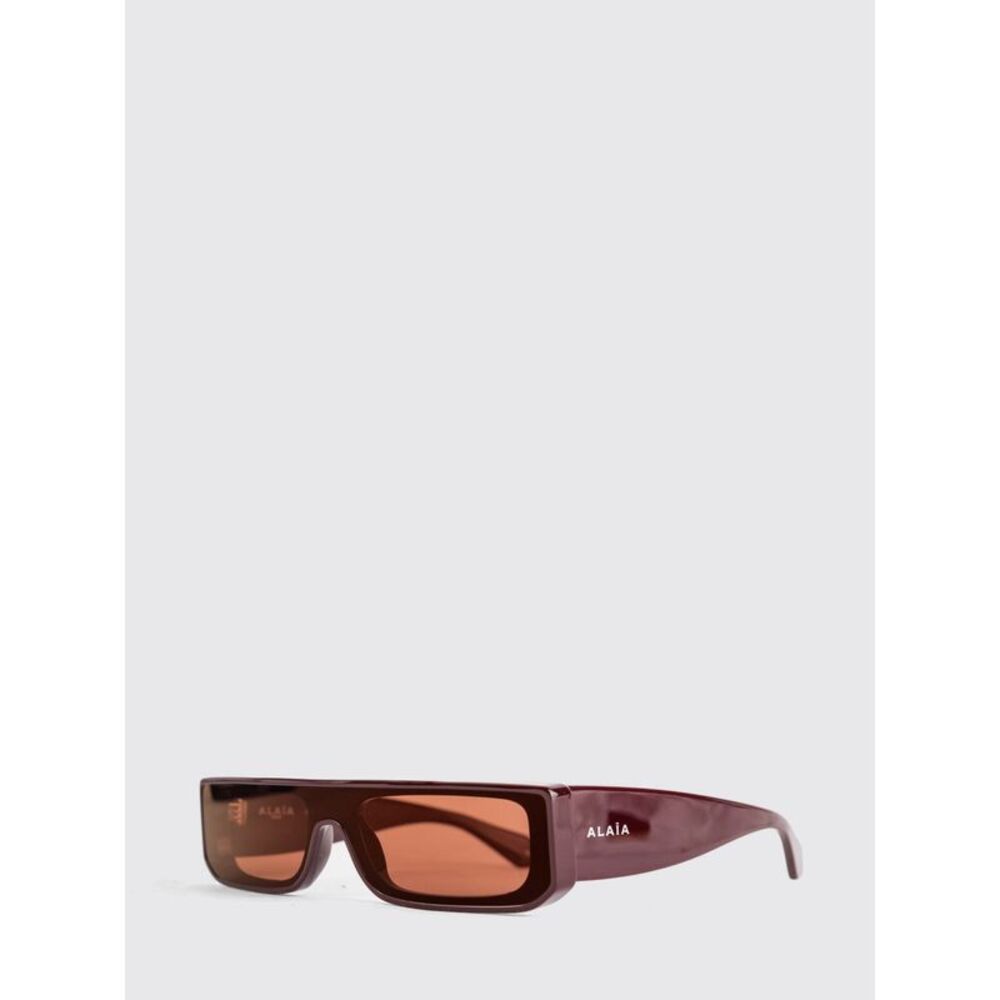 Alai�A Women Alaia Rectangular Acetate Sunglasses With Lettering Logo